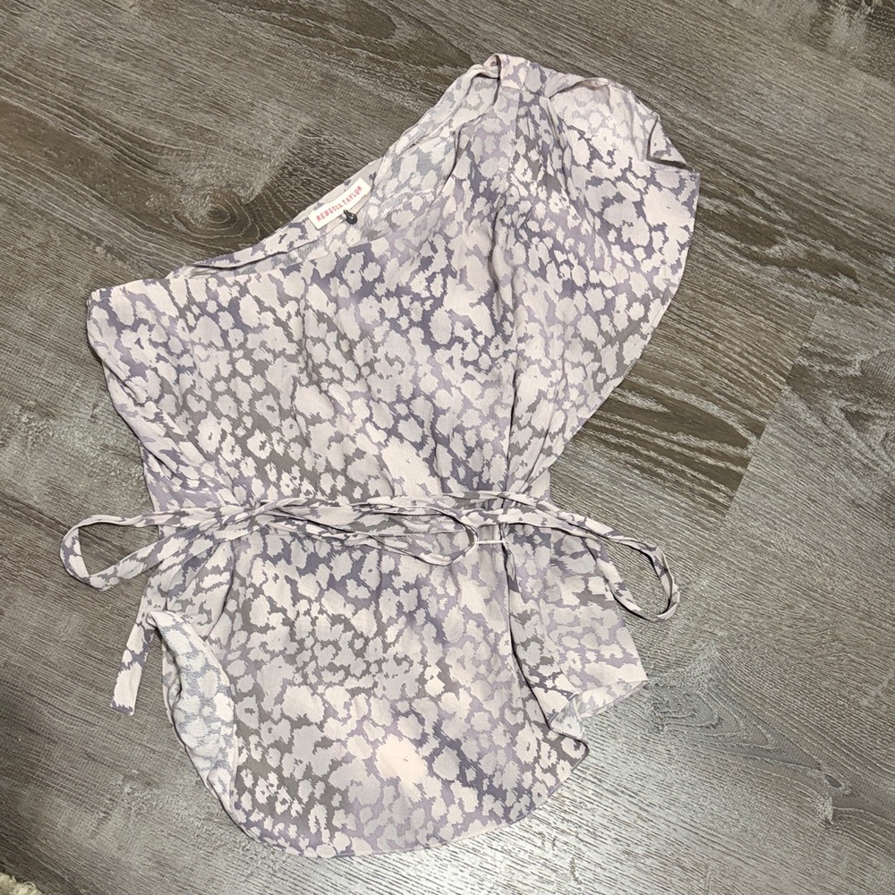 Rebecca Taylor off the shoulder print top